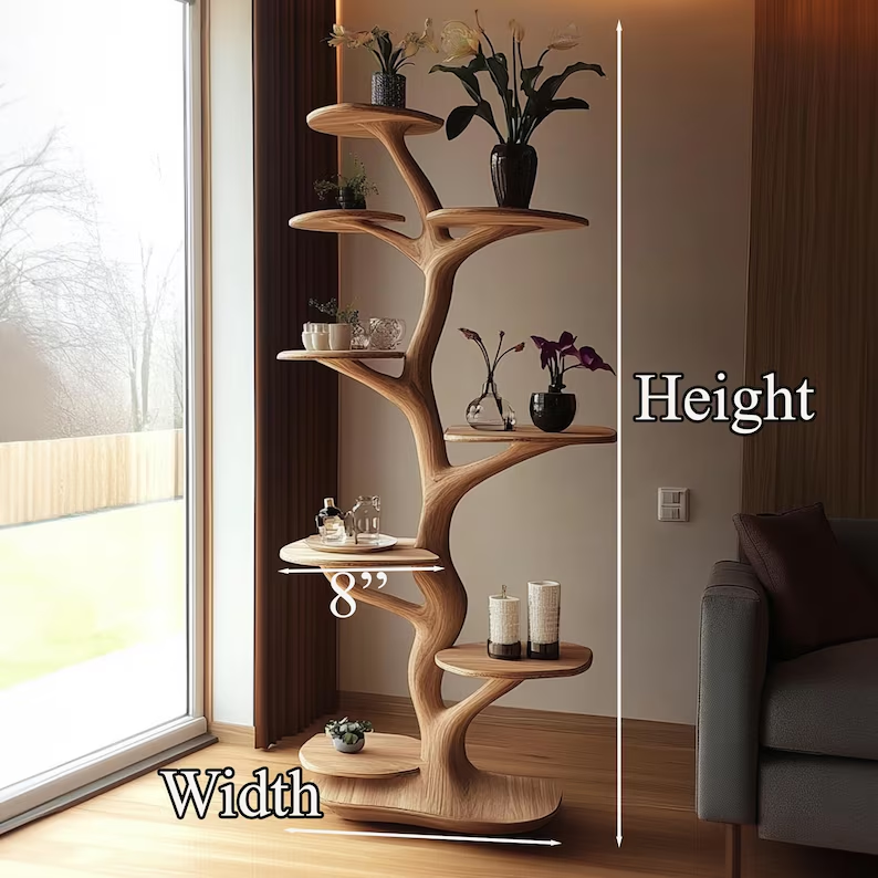 Rustic Nature Solid Wood Tree Tower