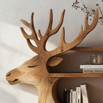 Handcrafted Deer Wall Shelf