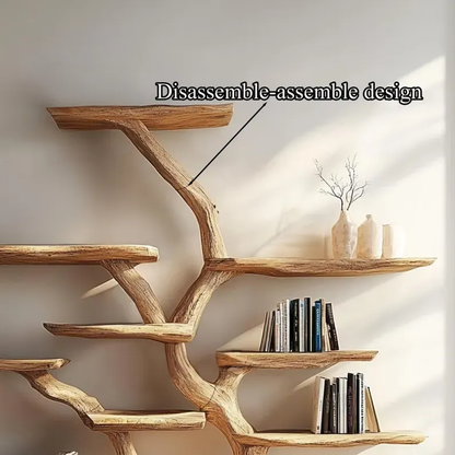 Large Solid Wood Tree Wall Shelves